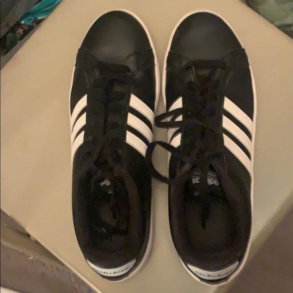 adidas Other - Adidas Black-White Cloudfoam Sneakers S 13